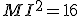 MI^2=16