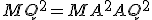 MQ^2 = MA^2 + AQ^2