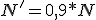 N'=0,9*N