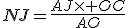 NJ=\frac{AJ\times OC}{AO}