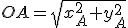 OA=\sqrt{x_A^2+y_A^2}