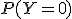 P(Y=0)