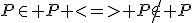 P\in P <=> P\notin P