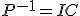 P^{-1} = I+C