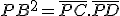 PB^2=\overline{PC}.\overline{PD}
