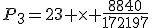 P_3=23 \times \frac{8840}{172197}