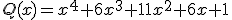 Q(x)=x^{4}+6x^{3}+11x^{2}+6x+1