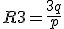 R3 = \frac{3q}{p}