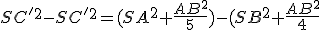 SC'^2-SC'^2=(SA^2+\frac{AB^2}{5})-(SB^2+\frac{AB^2}{4}