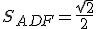 S_{ADF}=\frac{\sqrt{2}}{2}