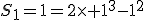 S_1=1=2\times 1^3-1^2