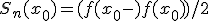 S_n(x_0) = (f(x_0-) + f(x_0+))/2