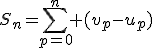 S_n=\sum_{p=0}^n (v_p-u_p)