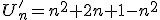 U'_n=n^2+2n+1-n^2