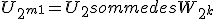 U_{2^{m+1}}=U_2+ somme des W_{2^k}