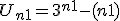 U_{n+1} = 3^{n+1} -(n+1)