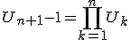 U_{n+1}-1=\Bigprod_{k=1}^{n}U_k