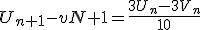 U_{n+1}-v{N+1}=\frac{3U_n-3V_n}{10}