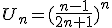 U_n=(\frac{n-1}{2n+1})^n