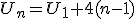 U_n=U_1+4(n-1)