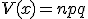 V(x)=npq