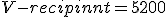 V-{recipient}=5200