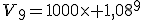 V_{9}=1000\time 1,08^9