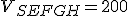 V_{SEFGH}=200