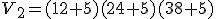 V_2=(12+5)(24+5)(38+5)
