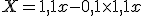 X=1,1x-0,1\time1,1x