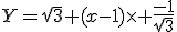 Y=\sqrt{3}+(x-1)\times \frac{-1}{\sqrt{3}}