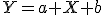 Y=a X+b