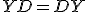 YD=DY