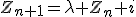 Z_{n+1}=\lambda Z_n+i