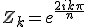 Z_k=e^{\frac{2ik\pi}{n}}