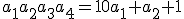 a_{1}a_{2}a_{3}a_{4}=10a_{1}+a_{2}+1