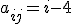 a_{ij}=i-4
