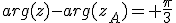 arg(z)-arg(z_A)= \frac{\pi}{3}