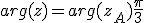 arg(z)= arg(z_A)+ \frac{\pi}{3}