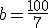 b = \frac{100}{7}
