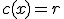 c(x)=r