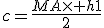 c=\frac{MA\times h1}{2}