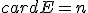 card E = n