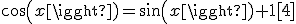 cos(x)=sin(x)+1[4]
