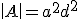 det{A}=a^2d^2