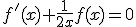 f'(x)+\frac{1}{2x}f(x)=0