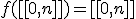 f([[0,n]])=[[0,n]]