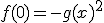 f(0)=-g(x)^2