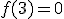 f(3)=0