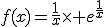 f(x)=\frac{1}{x}\times e^{\frac{1}{x}}